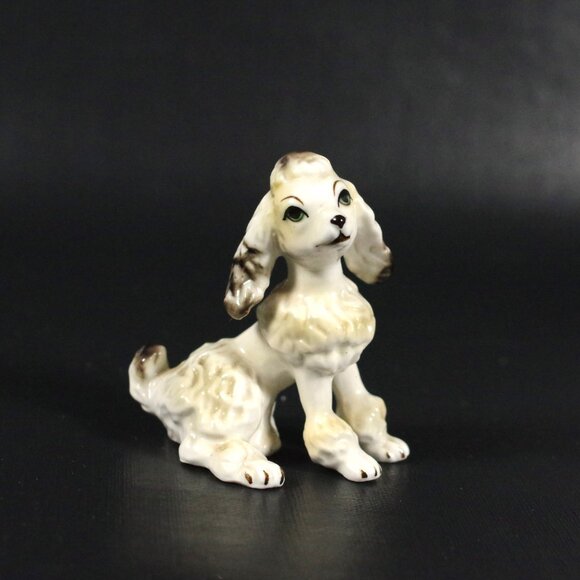 Vintage Poodle Family Figurines Set of 3 Porcelain Dogs Bone China Animal Figure - Picture 2 of 8